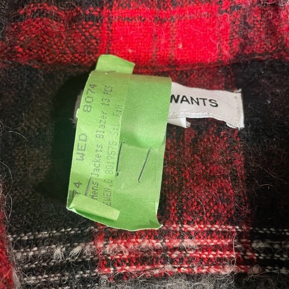 Plaid Flannel Shirt Red Black S Casual Lumberjack Chic Retro Hiking Camping Cozy - Picture 10 of 10